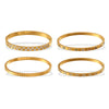 Jewelry 316L Stainless Steel Geometric Square Plaid Stripe Round Diamond Color Gold Plated Bracelet