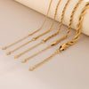 Jewelry Titanium Steel Geometric Twist Necklace Vacuum Electroplated