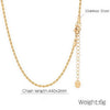 Jewelry Titanium Steel Geometric Twist Necklace Vacuum Electroplated