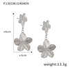 Jewelry 316L Stainless Steel Gold Plated Geometric Style Earrings
