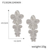 Jewelry 316L Stainless Steel Gold Plated Geometric Style Earrings