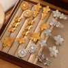 Jewelry 316L Stainless Steel Gold Plated Geometric Style Earrings