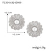 Jewelry 316L Stainless Steel Gold Plated Geometric Style Earrings