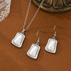 Jewelry Titanium Steel Heartshaped Imitation Shell Street Style With Love Water Drops Bell Pattern Electroplated For Men And Women