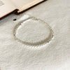Jewelry Titanium Steel Imitation Pearl Black Stone Geometric Double Layer Necklace Bracelet Suit Electroplating