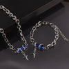 Jewelry 316L Stainless Steel Niche Hiphop Style Winding Color Zircon Chain Electroplating Design