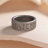 Jewelry Titanium Steel Nordic Viking Ring With Geometric Pattern Old Style Unisex