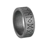Jewelry Titanium Steel Nordic Viking Ring With Geometric Pattern Old Style Unisex