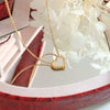 Jewelry 316L Stainless Steel Peach Heart Pendant Necklace With Love Water Drops Bell Pattern Electroplated For Women