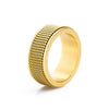 Jewelry Titanium Steel Rotatable Ring Geometric Electroplating Unisex