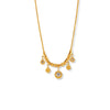 Jewelry 316L Stainless Steel Round Pendant Necklace With Geometric Design And Electroplating Treatment