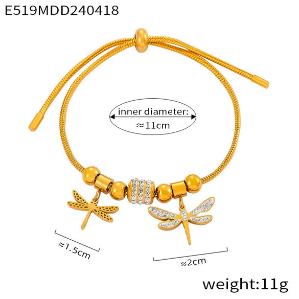 Jewelry 316L Stainless Steel Snake Bone Chain Love Tree Of Life Pendant Pull Buckle Unisex Geometric Electroplated Ring And Bracelet