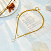 Jewelry Titanium Steel Snake Bone Chain Necklace With Star Butterfly Pendant Electroplating Design For Women
