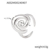 Jewelry 316L Stainless Steel Spiral Twist Design Electroplating
