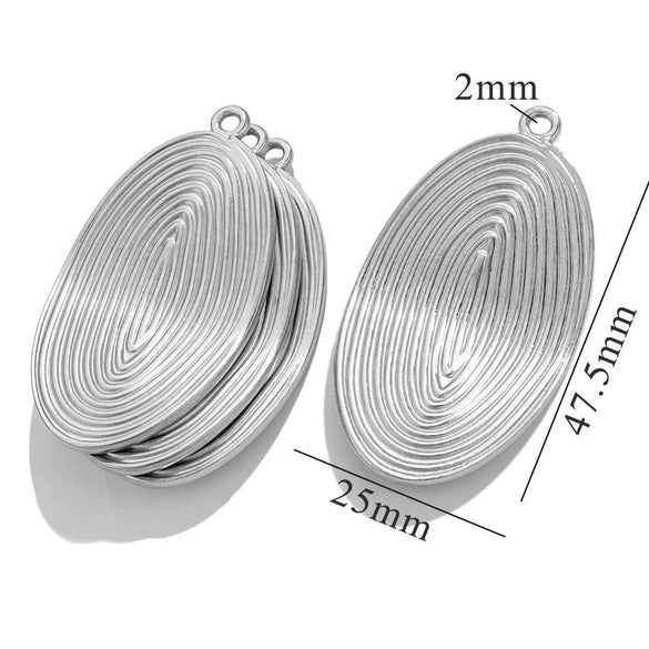 Jewelry Titanium Steel Stainless Steel Geometric Fan Shaped Hammer Pattern Electroplated Pendant Earrings Necklace For Women