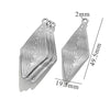 Jewelry Titanium Steel Stainless Steel Geometric Fan Shaped Hammer Pattern Electroplated Pendant Earrings Necklace For Women