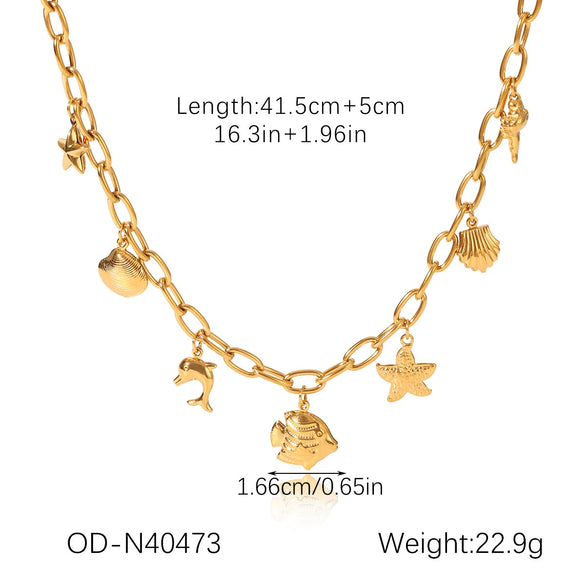 Jewelry Titanium Steel Stainless Steel Imitation Pearl Flowershaped Women's Natural Style Vacuum Plating Set With Pearls Necklace