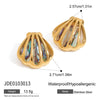 Jewelry Titanium Steel Stainless Steel Marine Life Pattern Electroplating Women's Minimalist Earrings And Necklaces