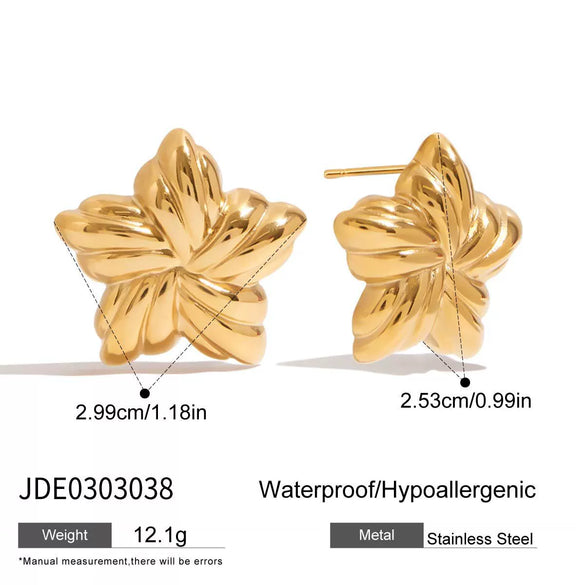 Jewelry Titanium Steel Stainless Steel Marine Life Pattern Electroplating Women's Minimalist Earrings And Necklaces