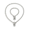 Jewelry Titanium Steel Star Necklace Copper Iron Alloy Electroplated Cross Chain For Women