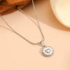 Jewelry Titanium Steel Stars Love Shell Peach Heart Pendant Set With Diamonds