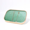 Jewelry Tray Aluminum Alloy Solid Wood Geometric Splicing High Sense Jewelry Storage Rack