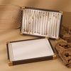 Jewelry Tray Density Board Sticker Flannel Square Shape Splicing Craft Highend Style