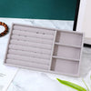 Jewelry Tray Flannel Geometric Shape Splicing Highend Feel