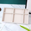 Jewelry Tray Flannel Geometric Shape Splicing Highend Feel
