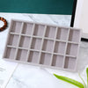 Jewelry Tray Flannel Geometric Shape Splicing Highend Feel