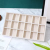 Jewelry Tray Flannel Geometric Shape Splicing Highend Feel