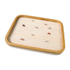 Jewelry Tray Solid Wood And Flannel Rectangle Splicing Style For Jewelry Storage And Display