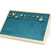 Jewelry Tray Solid Wood Geometric Artistic Style For Ring Earrings Necklace Bracelet Storage And Display