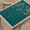 Jewelry Tray Solid Wood Geometric Artistic Style For Ring Earrings Necklace Bracelet Storage And Display