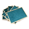 Jewelry Tray Solid Wood Geometric Artistic Style For Ring Earrings Necklace Bracelet Storage And Display