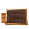 Jewelry Tray Solid Wood Geometric Splicing Style For Jewelry Storage Display