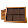 Jewelry Tray Solid Wood Geometric Splicing Style For Jewelry Storage Display