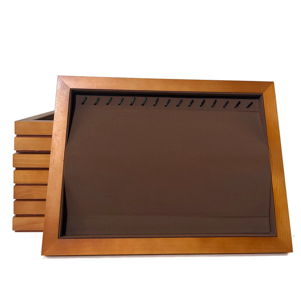 Jewelry Tray Solid Wood Geometric Splicing Style For Jewelry Storage Display