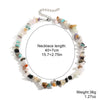 Jewelry Turquoise Geometric Bohemian Style Electroplated Women's Natural Stone Necklace