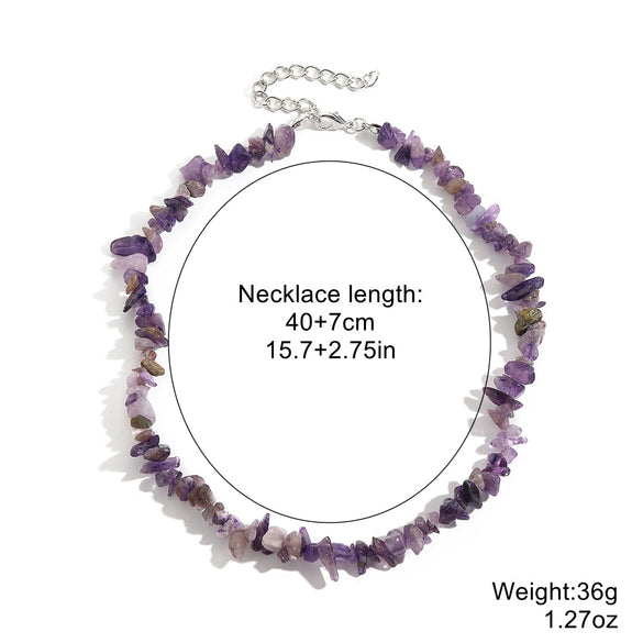 Jewelry Turquoise Geometric Bohemian Style Electroplated Women's Natural Stone Necklace
