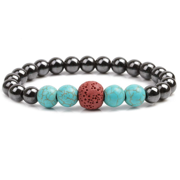 Jewelry Turquoise Magnetic Elastic Bracelet Handmade