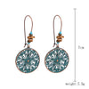 Jewelry Turquoise Pendant Geometric Retro Electroplated Long Regular Chain For Women