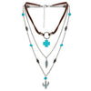 Jewelry Turquoise Plastic Geometric Bohemian Handmade Necklace