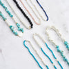 Jewelry Turquoise S925 Sterling Silver Geometric Baroque Necklace Electroplated