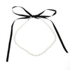 Jewelry Vintage Court Beaded Imitation Pearl Flannel Tassel Necklace Geometric Electroplated Women's Accessories