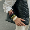 Jewelry Vintage Geometric Resin Open Bracelet And Ring Handmade
