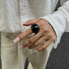 Jewelry Vintage Geometric Resin Open Bracelet And Ring Handmade