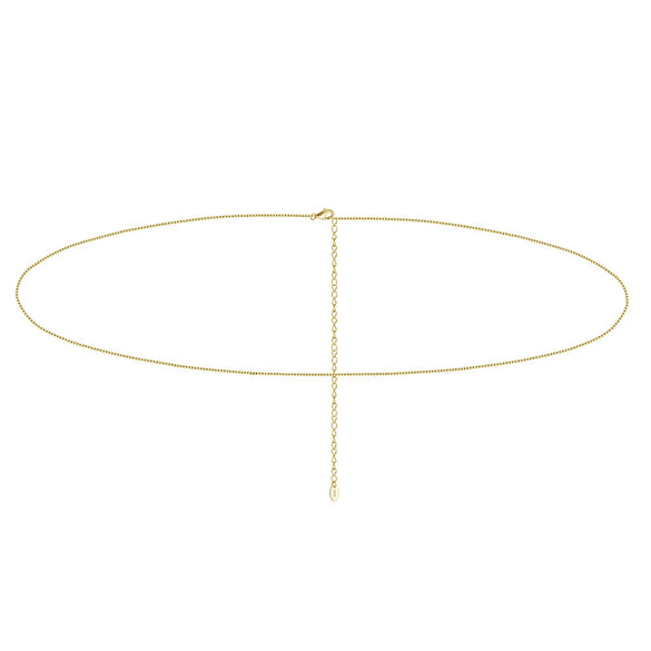 Jewelry Waist Chain Body Chain S925 Sterling Silver Geometric Electroplating For Women