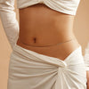 Jewelry Waist Chain Body Chain S925 Sterling Silver Geometric Electroplating For Women