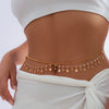 Jewelry Waist Chain Iron Copper Rhinestone Butterfly Tassel Leisure Style For Women